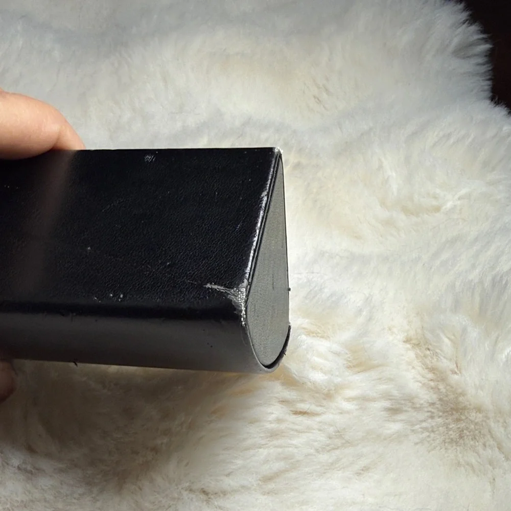 Fendi Black Eyeglasses Case Logo Monogram Interior